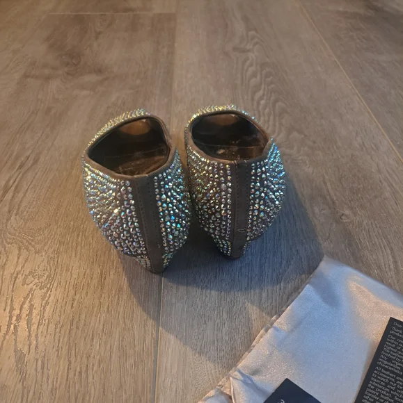 Sparkling Silver Rhinestone Loafers - Picture 4 of 7